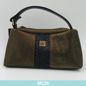 Auth MCM logo mini handbag